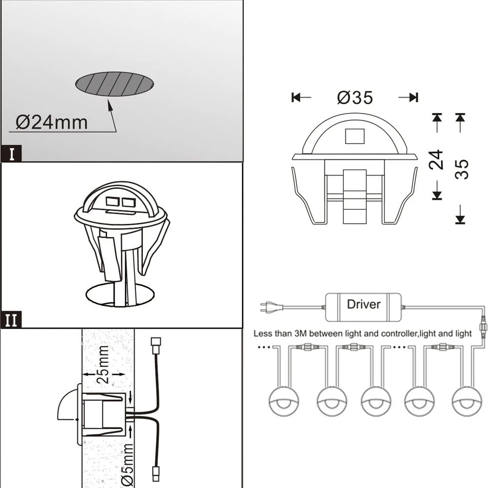 Bronze LED Deck Lighting System Solar LED Deck Lighting Deck Outdoor Lights Outdoor Lighting Deck