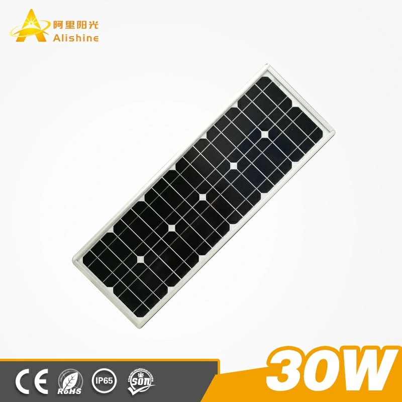 30W Outdoor Light Solar All-in-One/Integrated LED Wall Light/Garden/Patio/Street Light