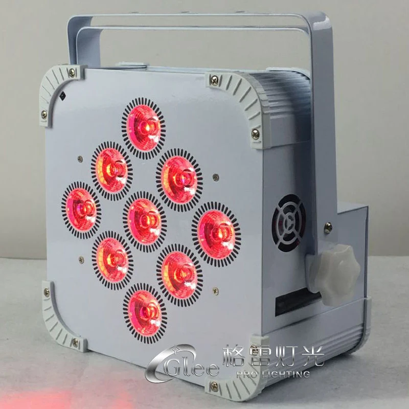 9*18W Rgbwauv 6in1 LED Battery Wireless WiFi DMX Lighting