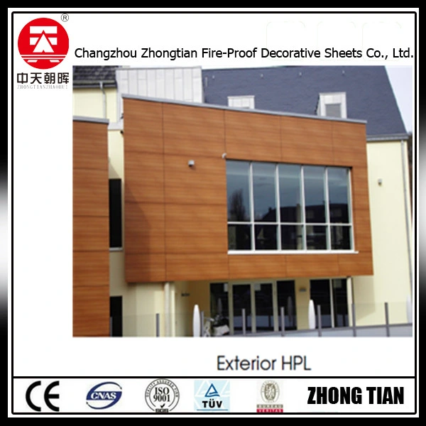 Exterior wall border with outer panel for outdoor use