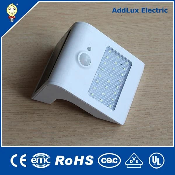 Ce UL Saso Cool White 6W Body Sensor LED Solar Garden Light Made In China For Outdoor, Street, Park, Emergency, Exterior Lighting in Best Dealer Factory