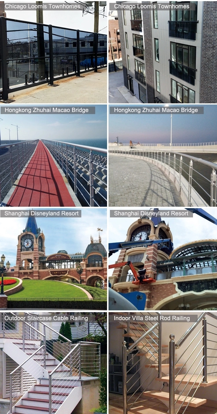 Australian Standard Stainless Steel Marine Grade Balcony Glass Railing