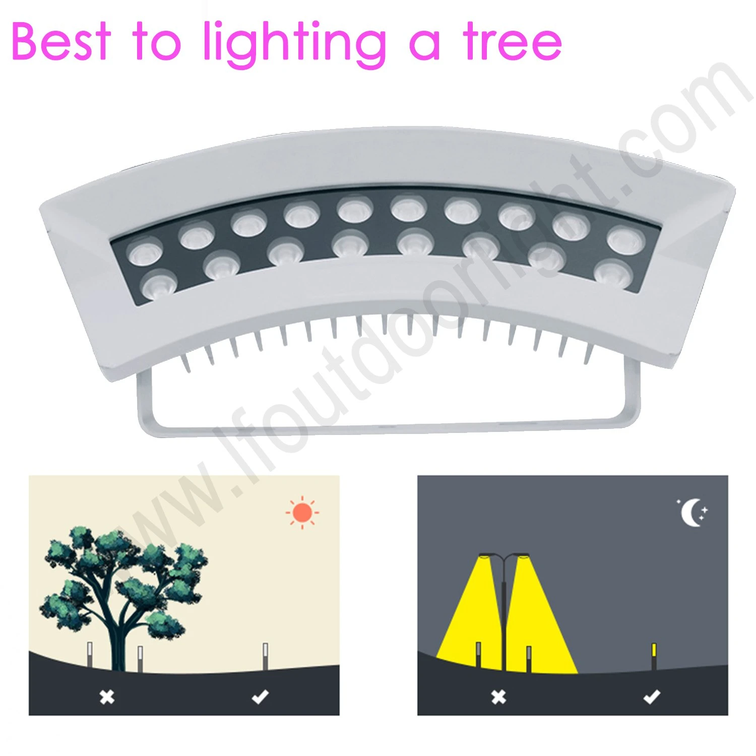 36W Landscape Lighting Hug Tree Lights RGB LED Tree Lights Garden Decoration and Lawn Decorations