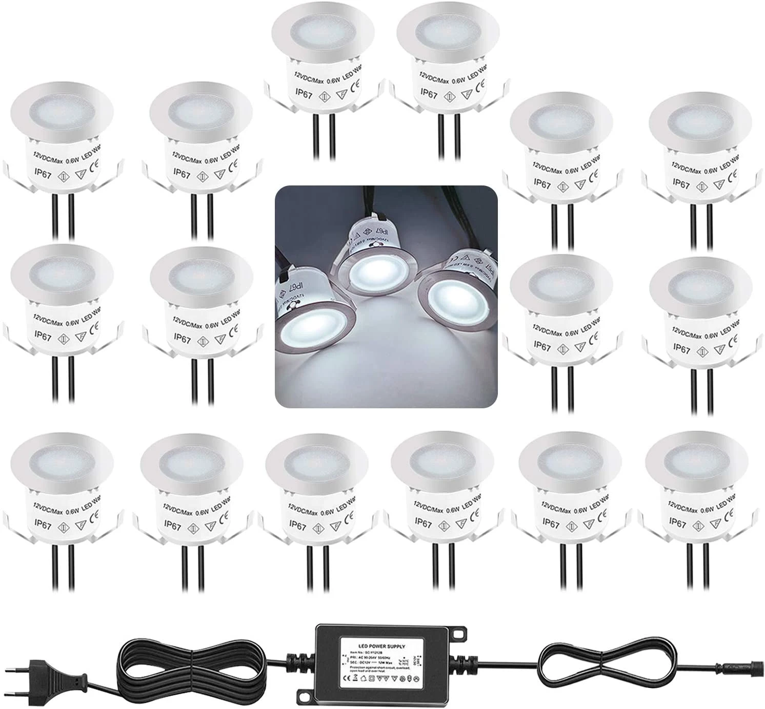 Aluminium Metal Deck Lights, Light Wood Floor Lights For Light Hardwood Floor Decorations Floor Lights