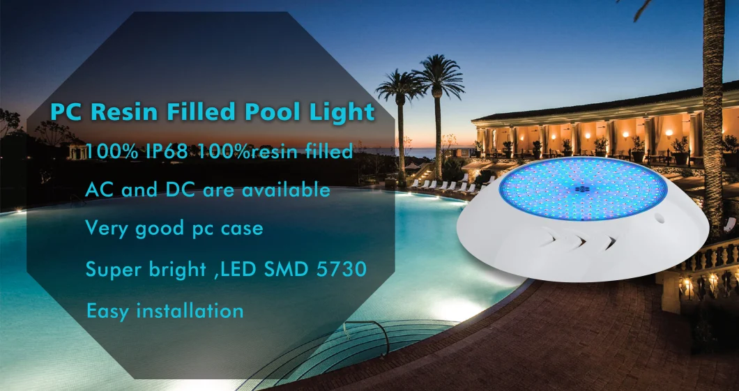 High Quality 18W Underwater LED Lamp IP68 Swimming Pool Lights Wall Mounted with Edison LED Chip