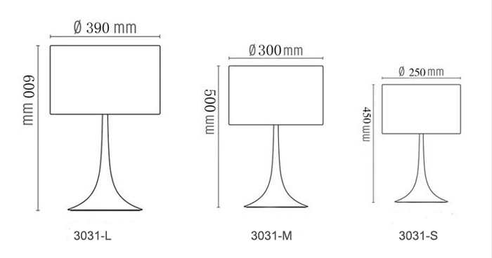 Very Contemporary Aluminium White Desk Reading Table Lamp Lighting for Living Room in Dia390mm Shade