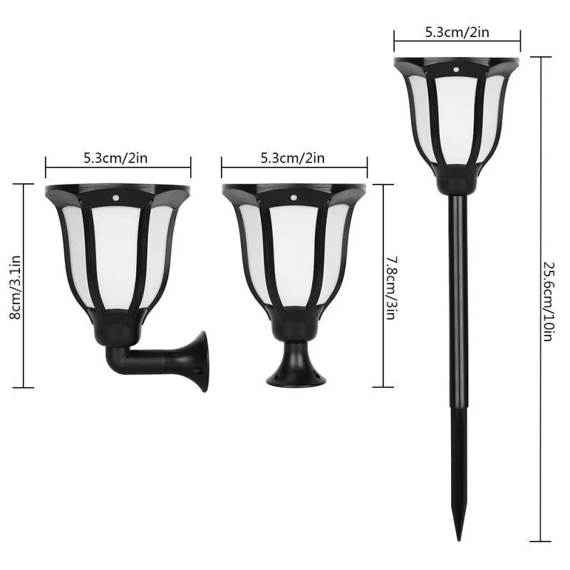 Zj Multi Color Dusk to Dawn Auto on/off Decorative Landscape Lights Retro Lights Waterproof Outdoor Solar Garden Light