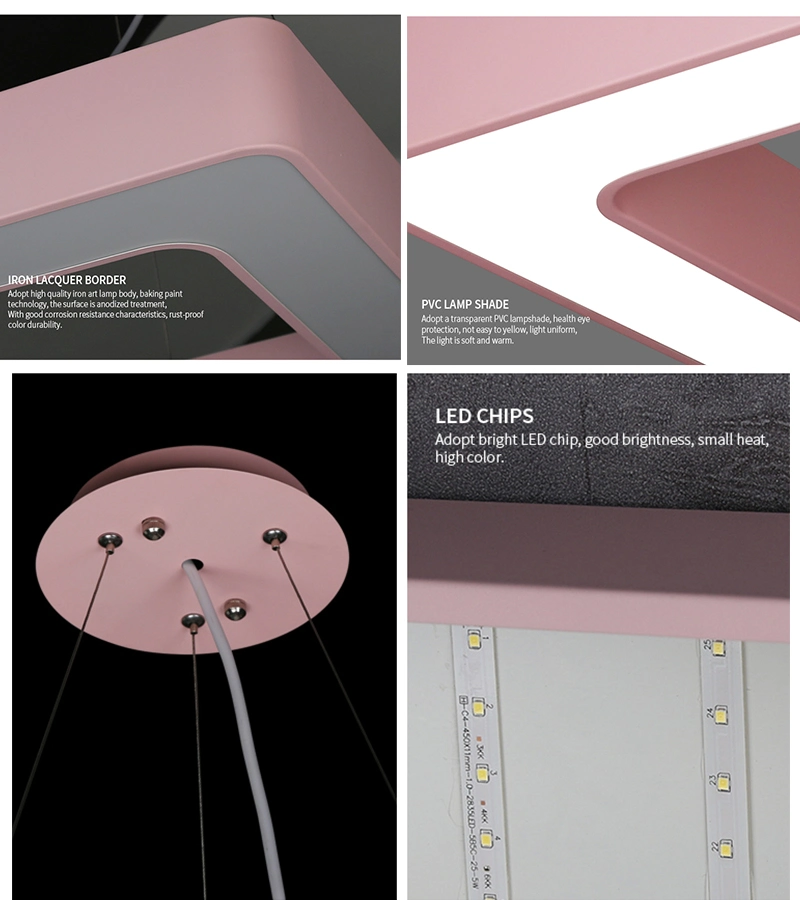 800*800 mm Office Lighting Square Shape LED Linear Lighting with Different Colors