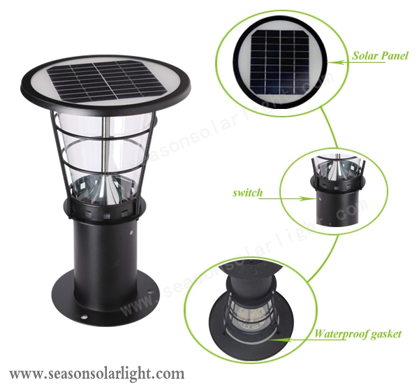 Bright LED Lighting 38cm Solar Garden Light for Outdoor Landscape Lighting Lawn Villa Lighting
