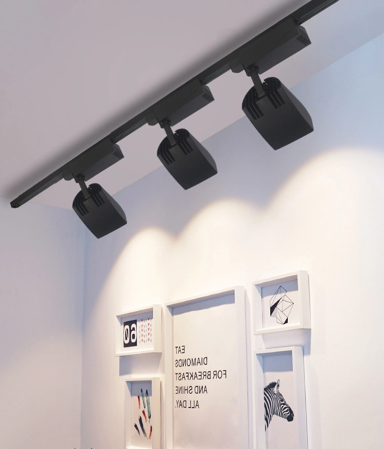 20W Rotable Shovel Shaped LED Track Light for Shop LED Track Spotlight LED Track Lights LED Track Lighting LED Track Spot Lighting CREE COB LED Track Light