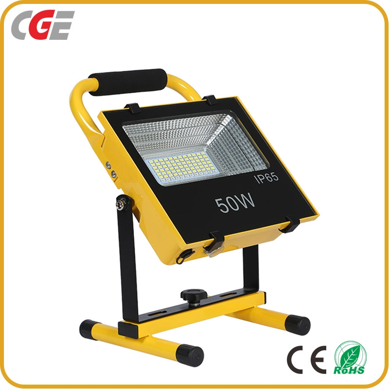 Outdoor Lighting SMD 50W Portable High Output Multicolor LED Flood Light Rechargeable LED Flood Light