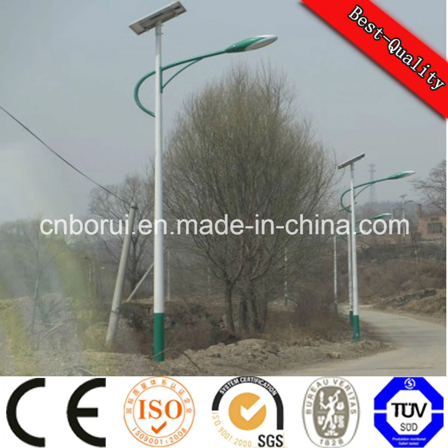 China Supplier RoHS LED Street Light Solar Street Light 50W Outdoor Lighting Price