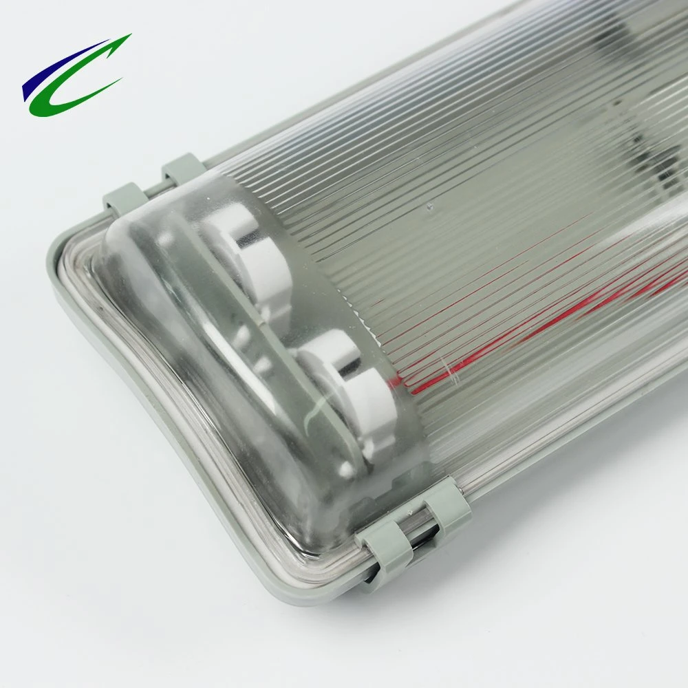 1.5m Fluorescent LED Double Tube Light Fixed Lighting Fixture Underground Parking Lot