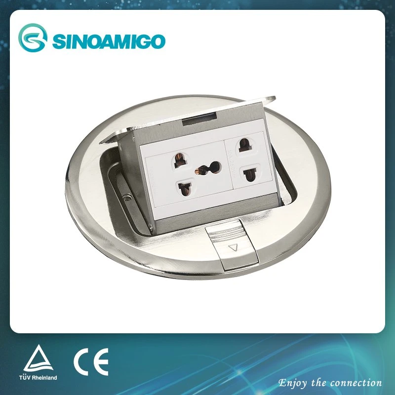 Resin White Pop-Up Round Ground Socket