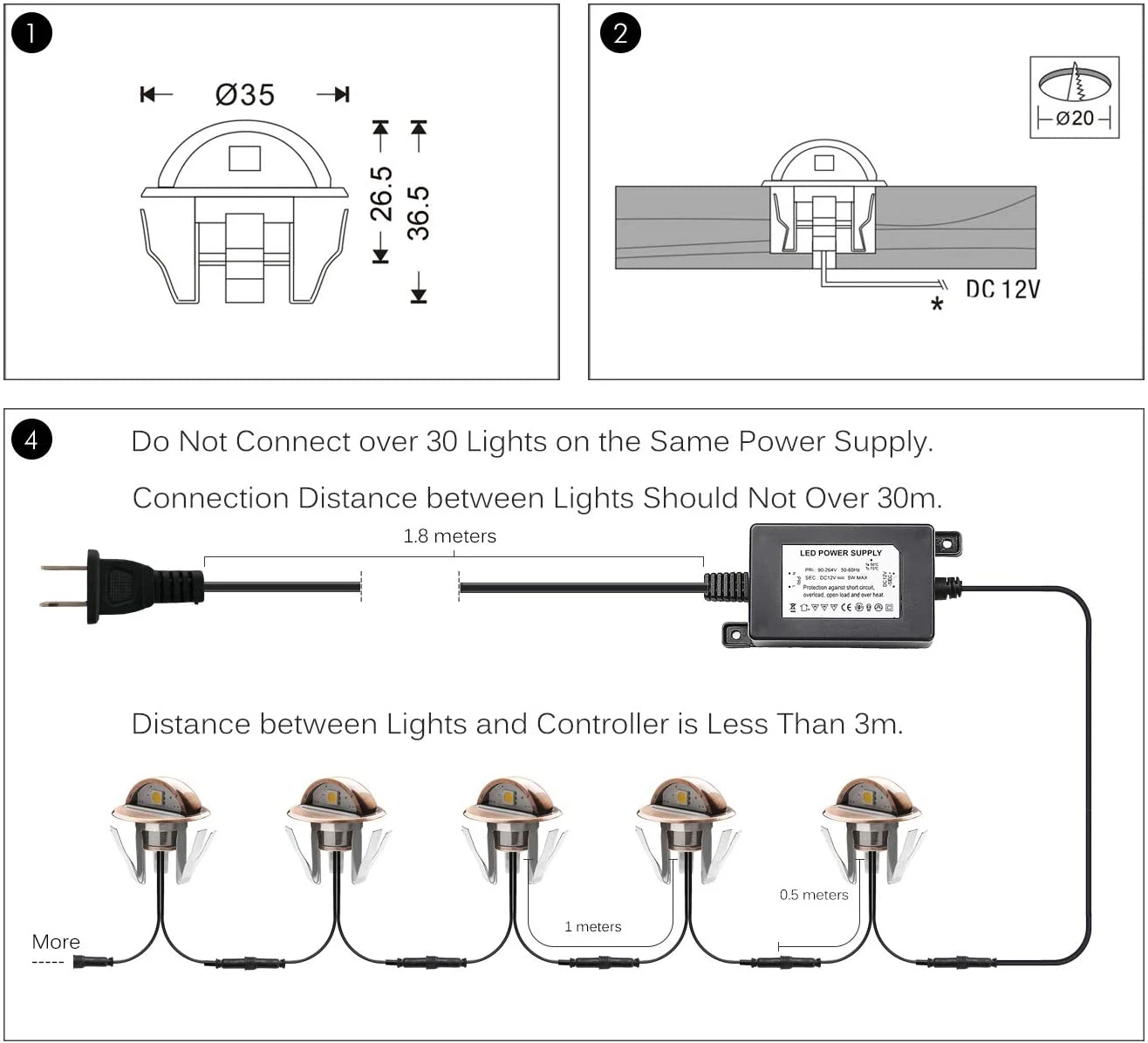 Low Voltage Step Light Outdoor Low Voltage Stair Light Stair Step Light Low Voltage