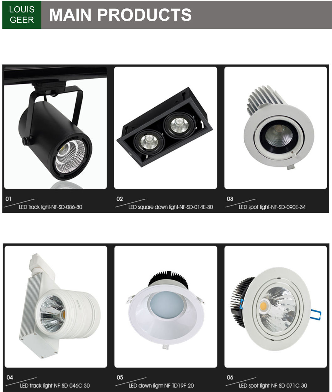 Track Light 13W CRI 90 100lm/W 2700K Track Light Magnetic Track Lighting Fan, LED Lighting
