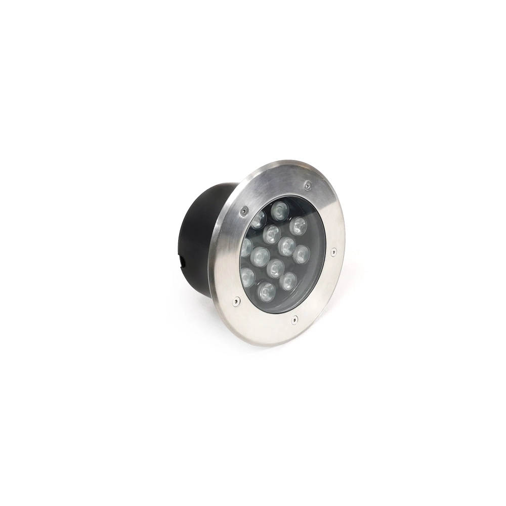 Square Outdoor Waterproof Round IP68 12W 2000K-6000K RGB Color LED Underground Light