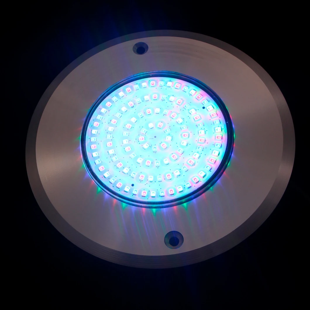 IP68 Multi Color 8mm Thickness LED Underwater Light 316ss LED Swimming Pool Light