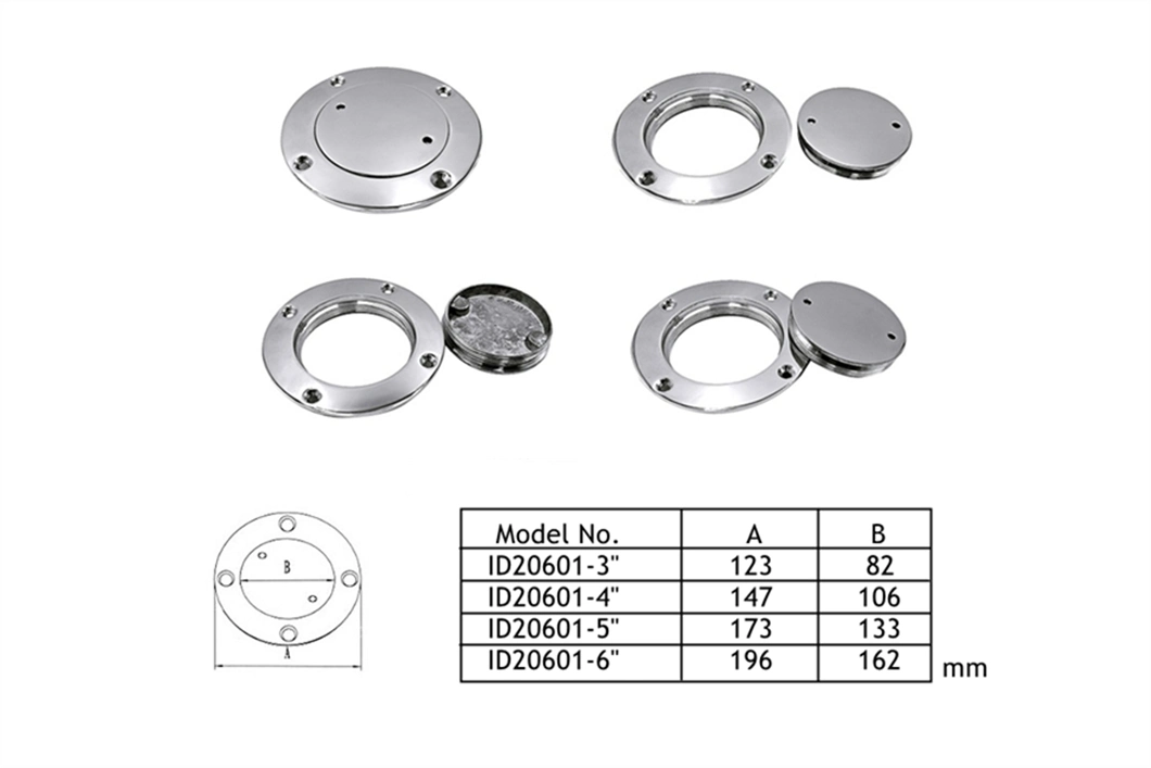 Heavy Duty 316 Marine Grade Stainless Steel Boat Deck Plate Hatch