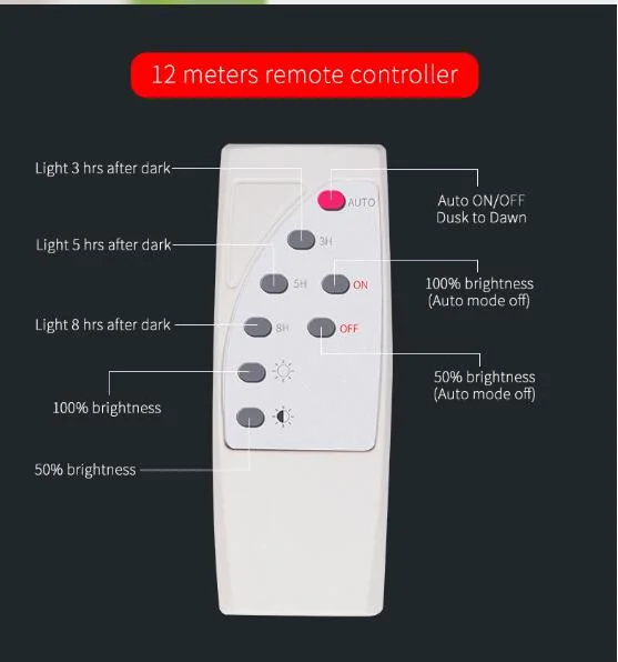 196 LED Solar Light Night Sensor Solar Spot Light Outdoor LED Flood Light 100W