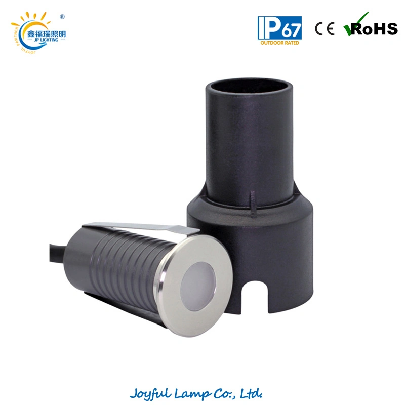 IP67 Mini LED Underground Light Outdoor Floor Light 1W 2W LED Deck Light Underground LED Underground Stair Light LED Stair Light with Stainless Steel Front Cover