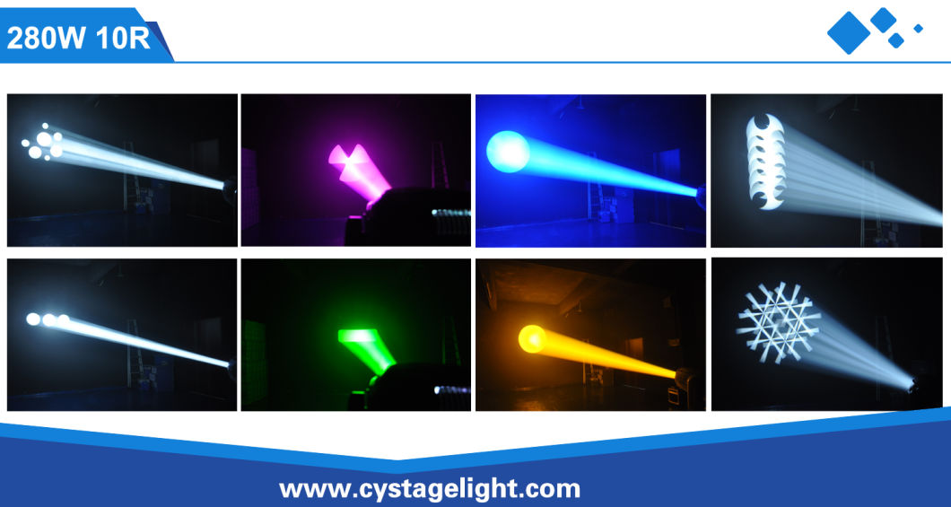 Professional Show/Stage Lighting 280W 10r Beam/Spot/Wash Moving Head Lighting