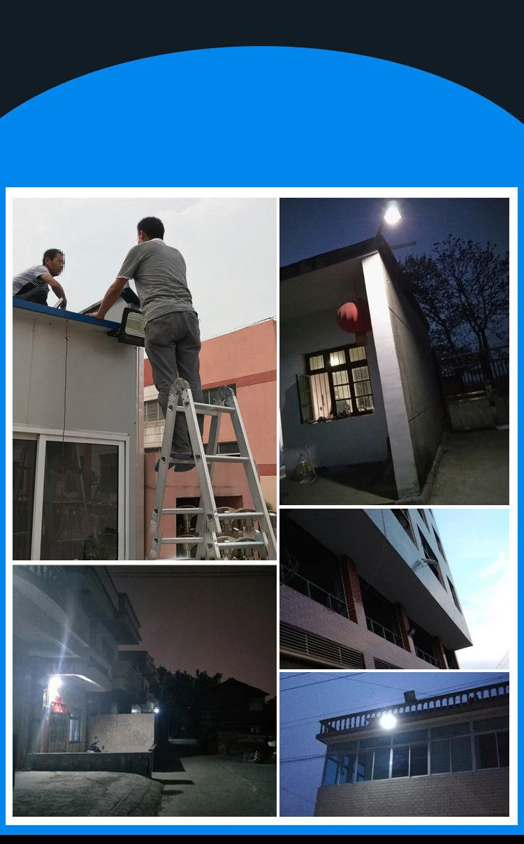 Outdoor Lighting Solar Flood Light 25W 40W 60W 100W 300W Solar Spot Light with Power Display