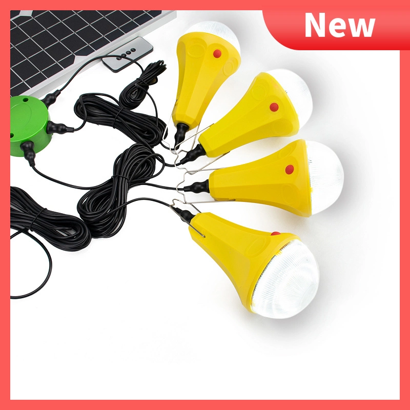 LED Lamp Outdoor Lightings Solar Energy Lights with 4PCS Lamp