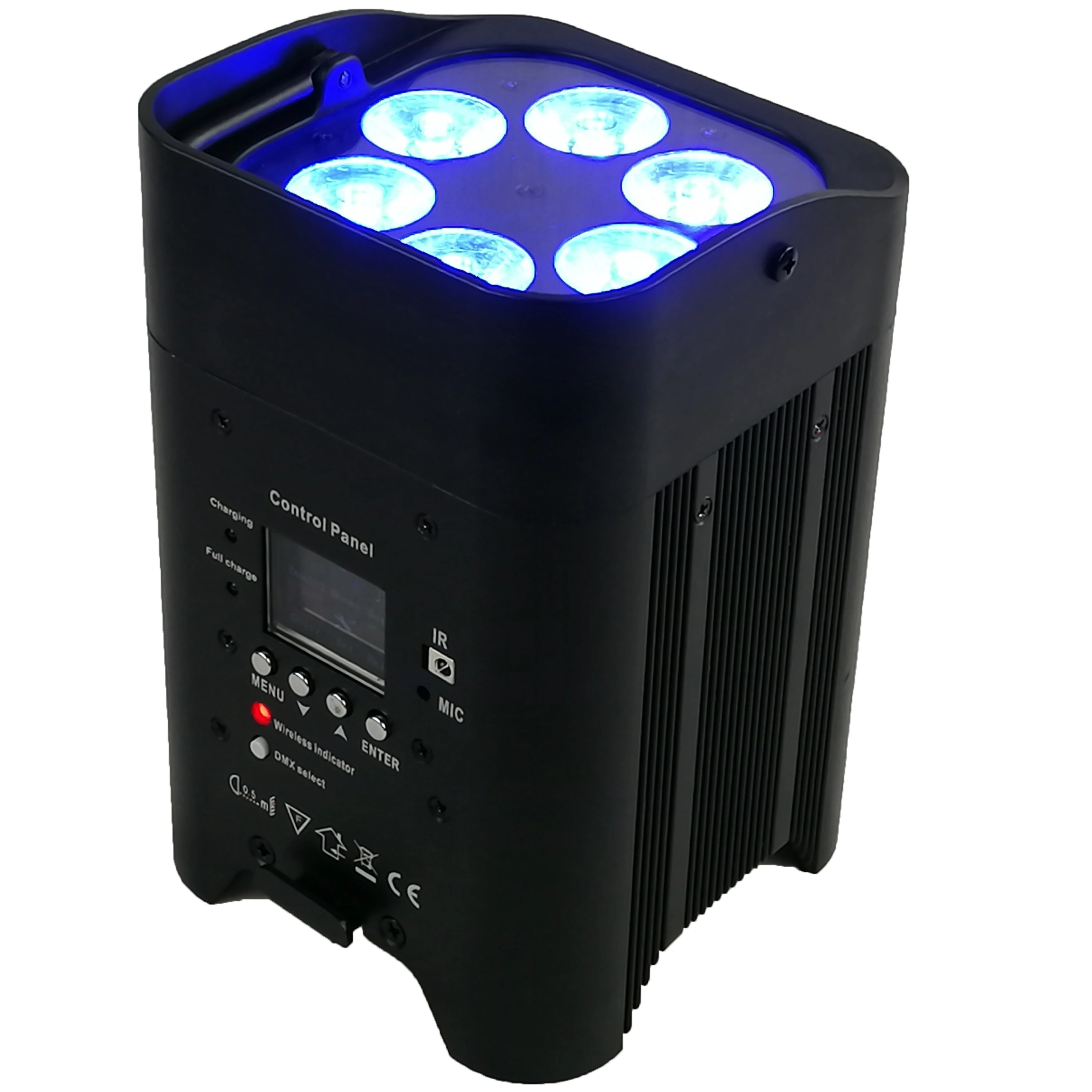 Professional 6X18W 6 in 1 Hex LED Battery Powered Wireless Wifly Lighting