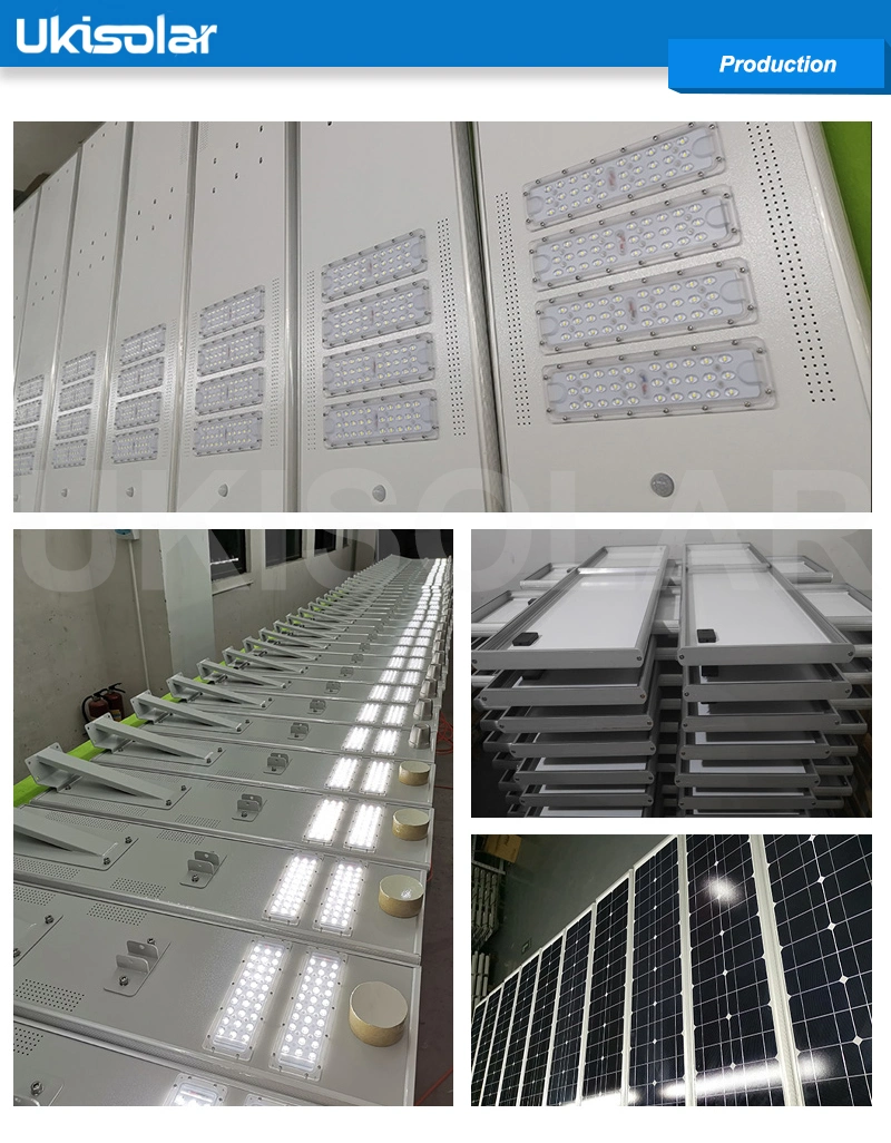 Ukisolar World Projects Outdoor Lights 6-8m Pole 40W LED Solar Powered Street Light