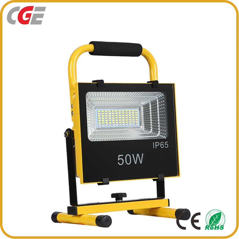 Outdoor Lighting SMD 50W Portable High Output Multicolor LED Flood Light Rechargeable LED Flood Light