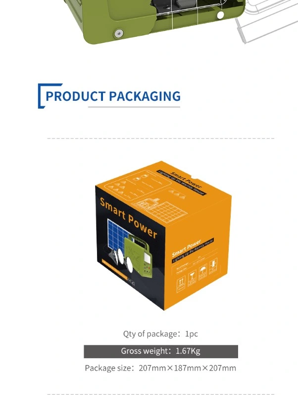 Solar Home Lighting System for Africa Home Lighting and Phone Charging