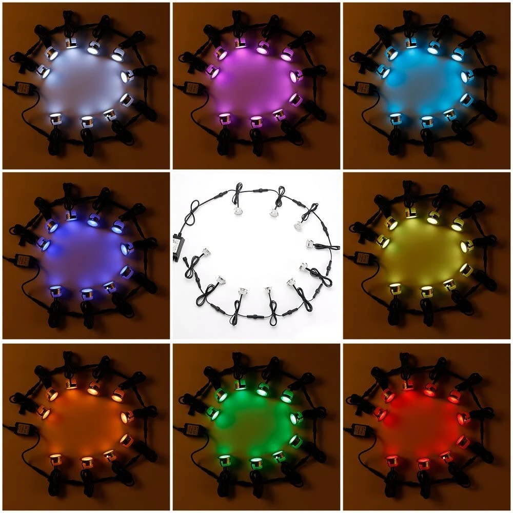 DC 12V 30mm 0.6W IP67 Outdoor Underground Lighting Waterproof Outdoor Yard Path Stairs Landscape Decoration