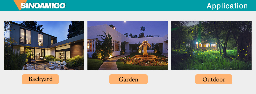 Smart LED Lighting Solar Garden Wall Lamp for Outdoor/External Using