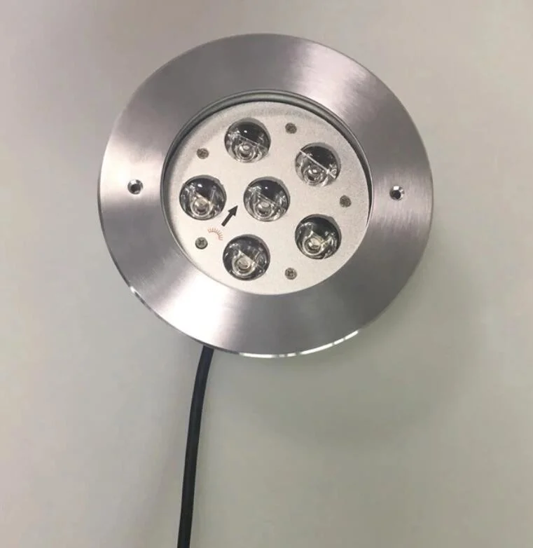 IP67  Outdoor Pathway Lights 6W Recessed Round LED Underground Waterproof Light