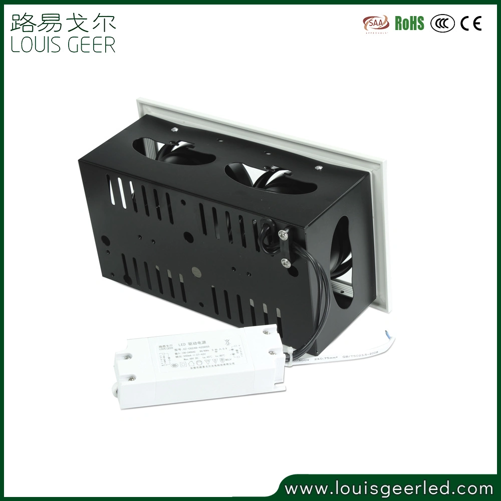 Commercial Indoor LED Down Light LED Ceiling Light Projector 12W 24W 36W Square Adjustable Mini Recessed COB Ceiling LED Spotlights Commercial LED Lighting