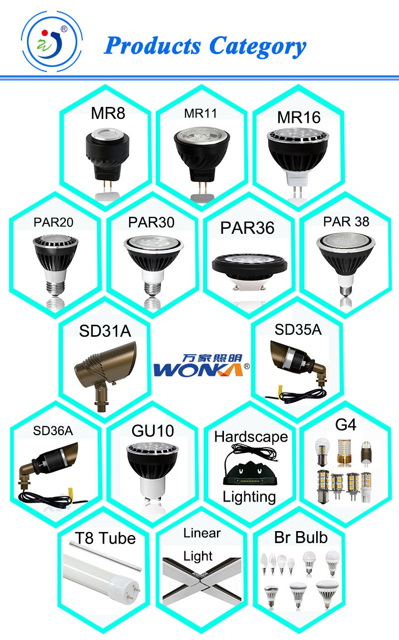 New Moisture Proof LED Driver Potted MR16 Spot Light Bulb for Exterior Lighting