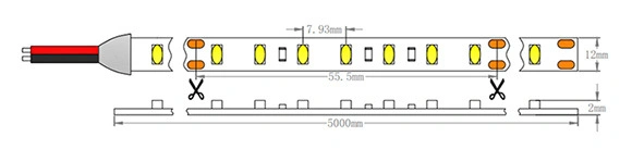 3000K IP20 High Lumen Efficiency Flexible LED Strip (Architectural Decorative Lighting)