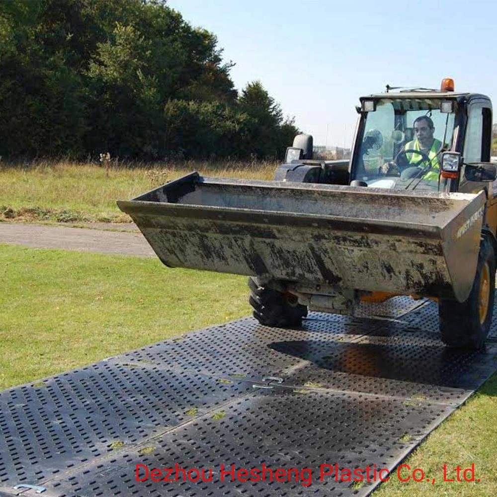 Temporary road board HDPE ground track pads ground protection pads