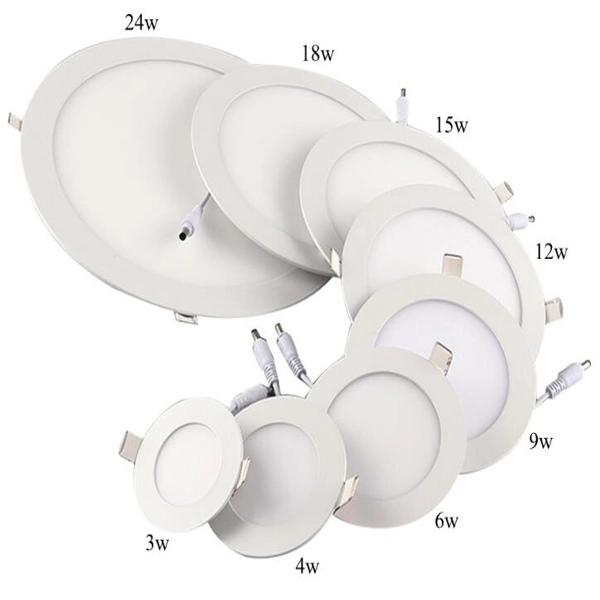 High Quality Aluminum Recessed Mounted LED Round Recessed Panellight 24W 1680lm 300mm Room Light Ce RoHS