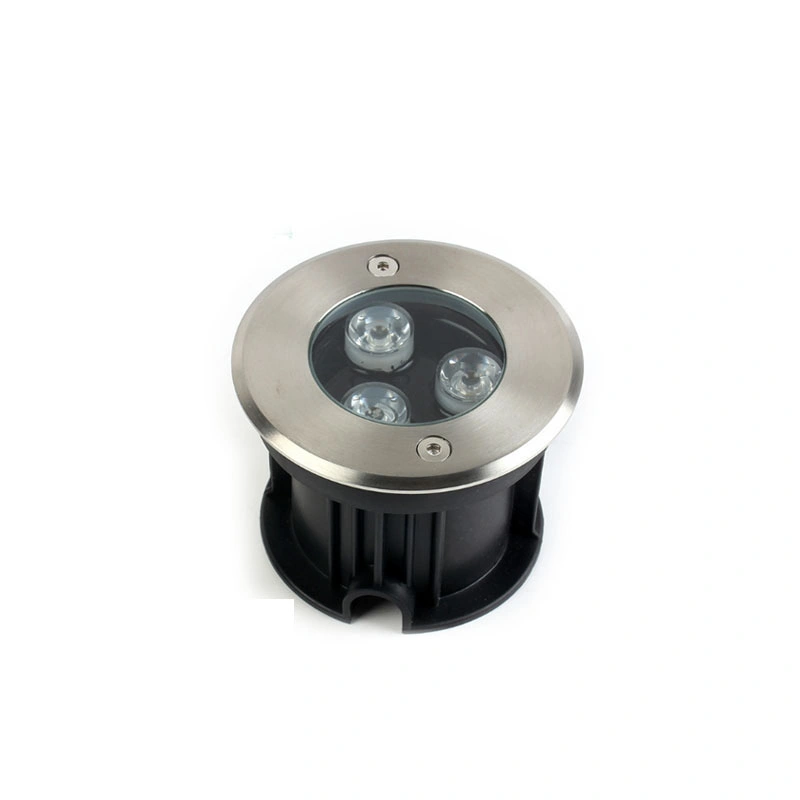 Square Hot Sale Round IP68 3W RGB LED Underground Light