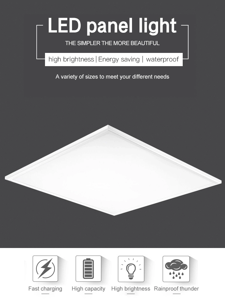 Commercial LED Lighting, Big Watt LED Panel, White Color 600*600mm 36W Ultra Slim LED Panel Light