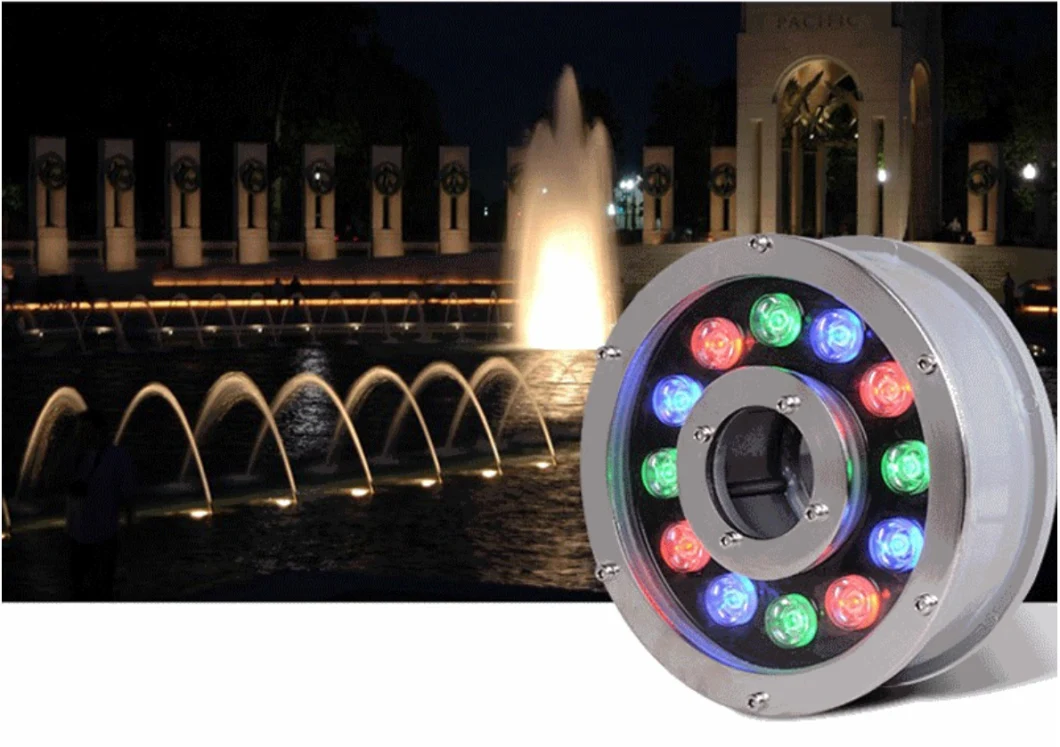 36W LED Fountain Light Ring, 316ss LED Underwater Lighting 36W Fountain Light