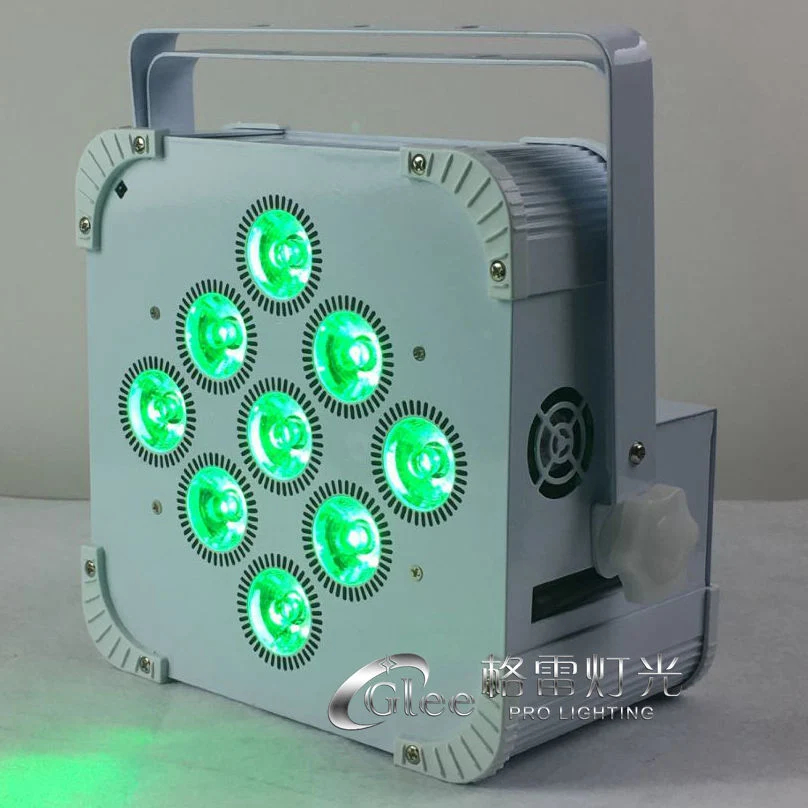 9*15W RGBWA 5in1 LED Battery Powered Wireless DMX Lighting