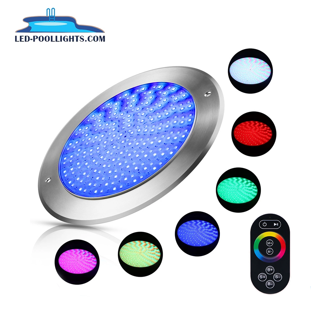2021 Newest 8mm Thickness Private Mode 18W 12V Stainless Steel LED Pool Light IP68 Swimming Pool LED Underwater Lighting