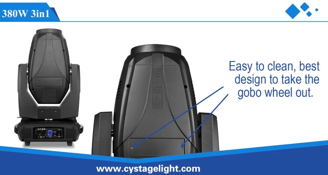 Stage Equipment Lighting 380W Beam/Spot/Wash 3in1 Moving Head Stage Lighting