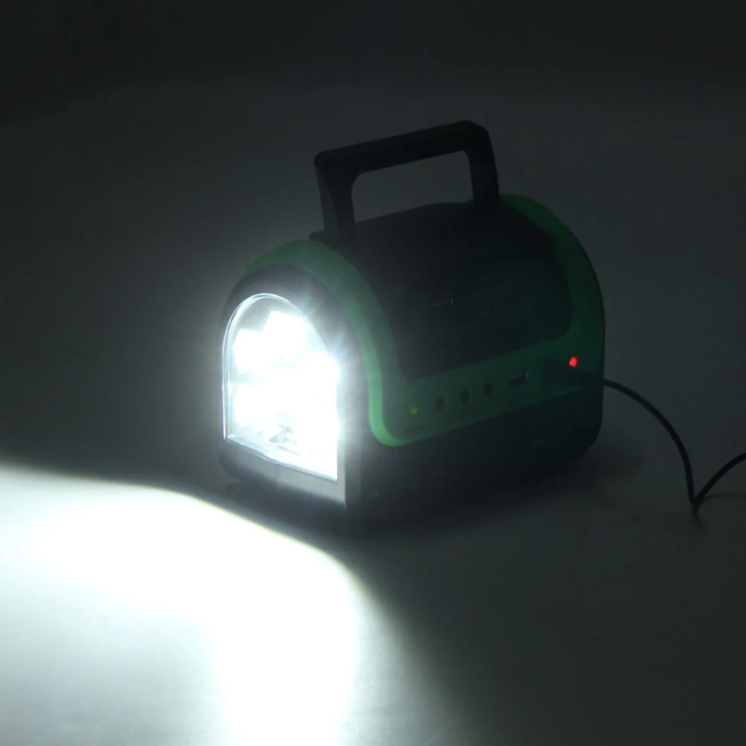 Indoor 5W Solar Home Lighting System with 3LED Lighting Bulb Solar Radio with FM Players