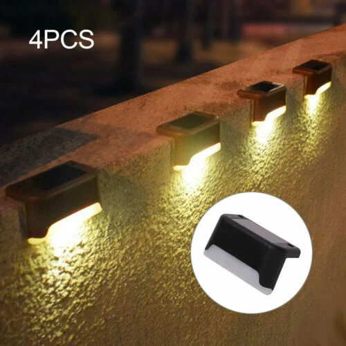 Solar Fence Deck Lights Wall Steps Staircase LED Outdoor Garden Lights Global Sunrise Lights