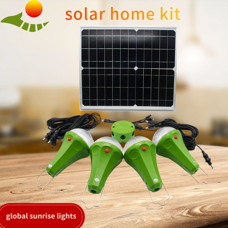 Solar Indoor Home Lighting Systems 15W 30W Solar Lighting Kit with 3LED Sre-88g-3