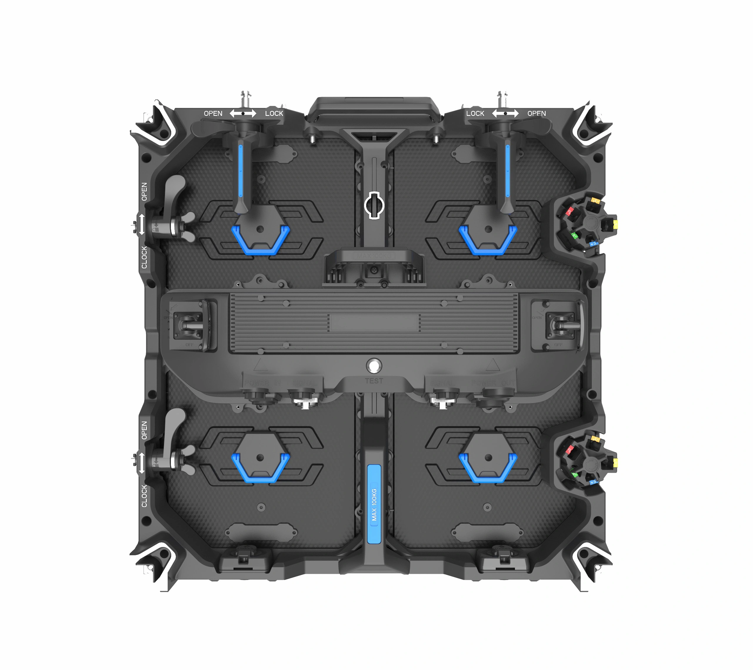 P3.9mm Master Series 500X500mm LED Cabinet Outdoor Rental LED Display for Stage Background Lighting, Outdoor Portable Rental LED Screen Panel